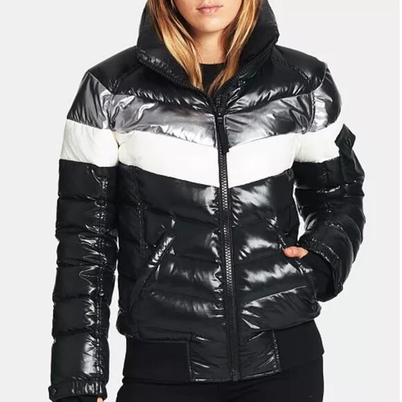 New S13 Retro Striped Bomber Coat - Picture 1 of 6